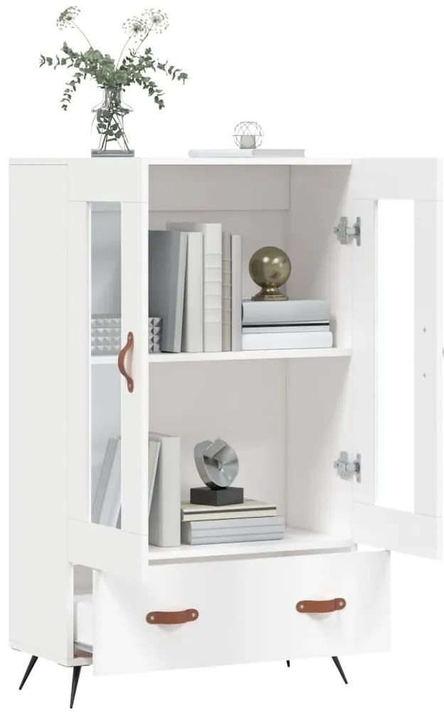 Aparador alto 69,5x31x115 cm derivados de madeira branco