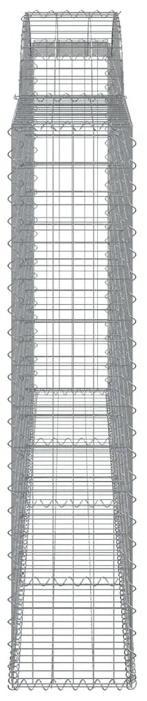 Cestos gabião arqueados 25 pcs 300x30x140/160 ferro galvanizado