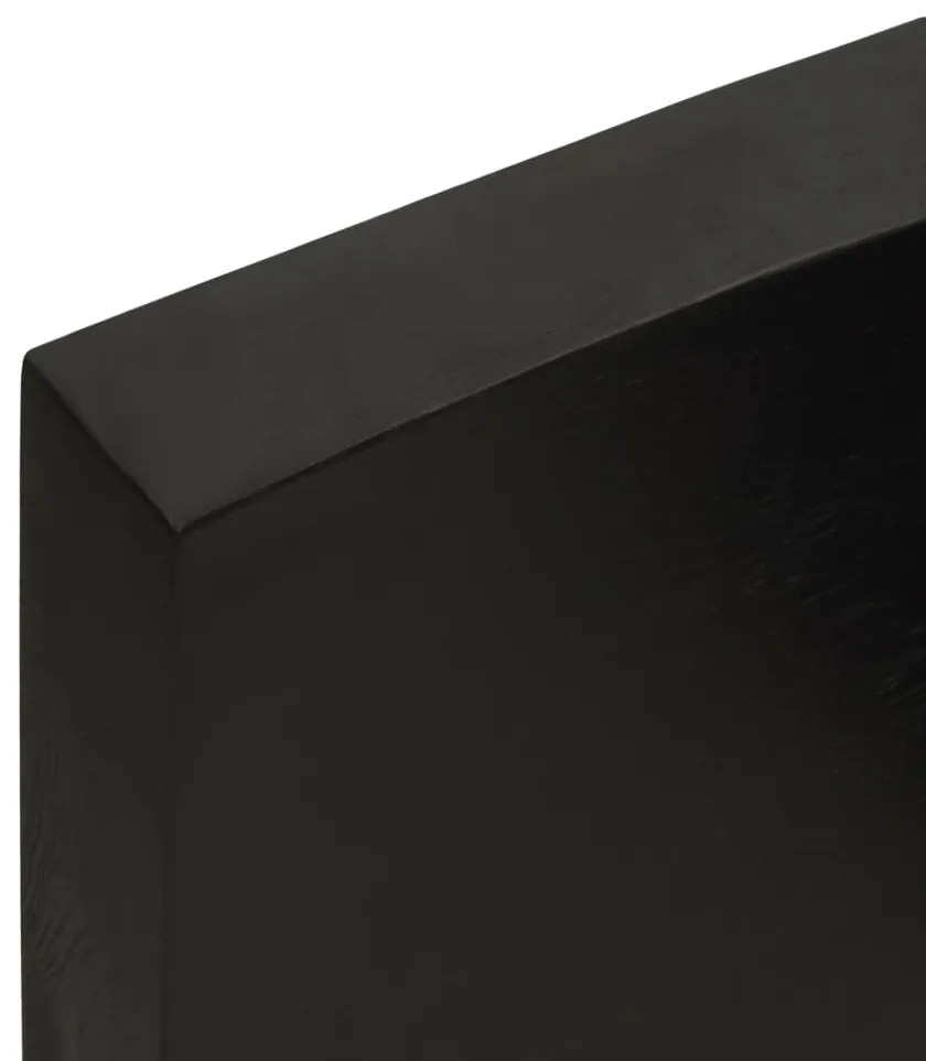 Bancada p/ WC 40x30x(2-6)cm madeira tratada maciça castanho