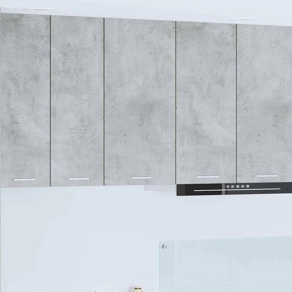 vidaXL Armário suspenso Cinza Concreto e Branco 40 x 31 x 80 cm