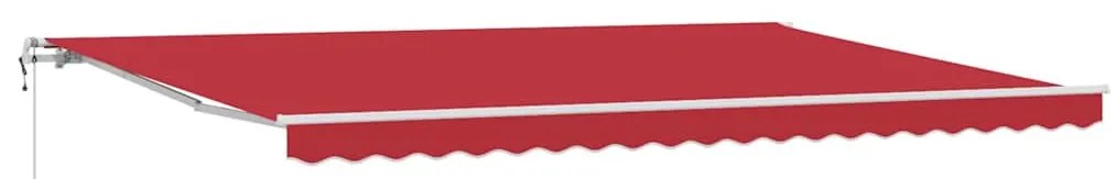 Toldo Vermelho Vermelho 500 × 300 cm Vermelho