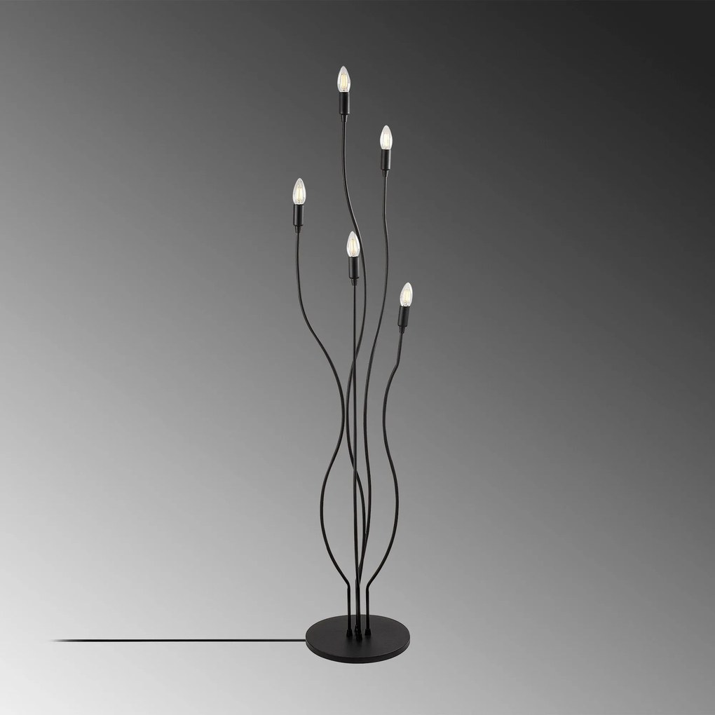 Candeeiro de Pé Bonibon – Preto – 35 x 35 x 155 cm