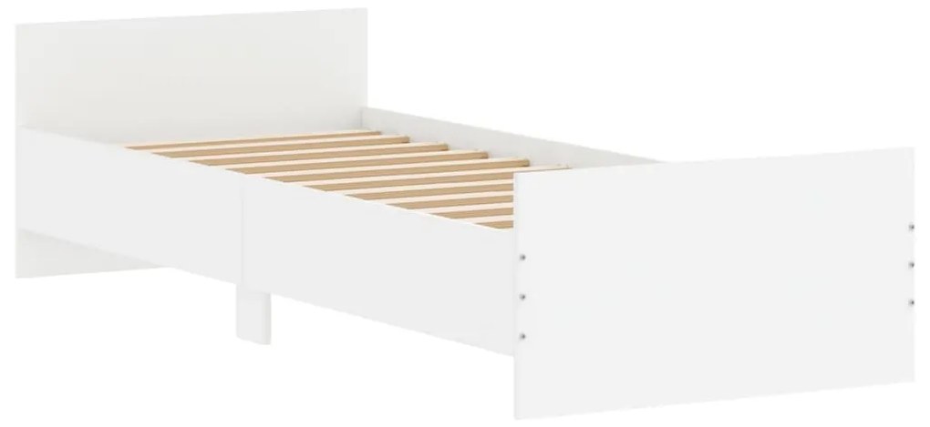 Estrutura de Cama Moon - 75x190 cm - Branco - Design Moderno