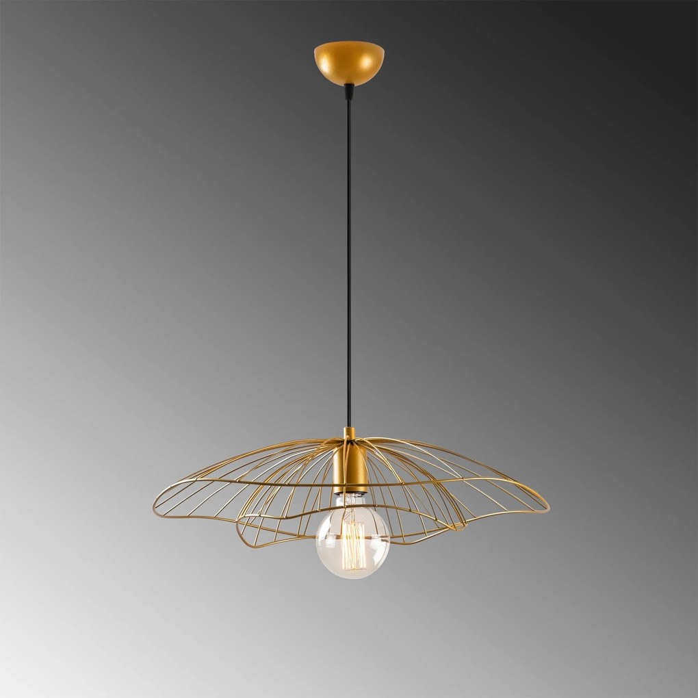 Candeeiro Tel – Dourado – 50 cm x 111 cm