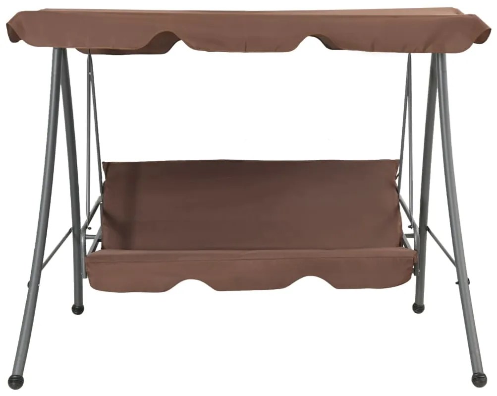 Baloiço de jardim com toldo cor café