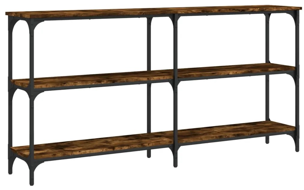 Mesa consola 150x29x75 cm derivados de madeira carvalho fumado