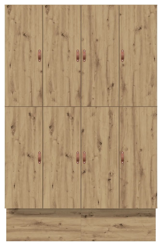 Cama com Armazenamento em Carvalho Artisan 150x200 cm