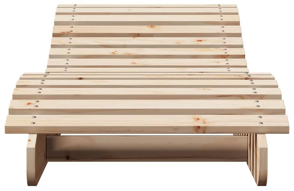 Espreguiçadeiras 2 pcs 205x60x31,5 cm madeira de pinho maciça
