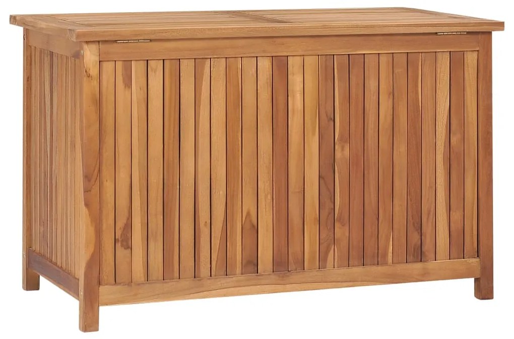Caixa arrumação para jardim 90x50x58 cm madeira de teca maciça