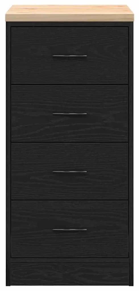 Armário de arrumação de garagem Preto 40x51x85 cm