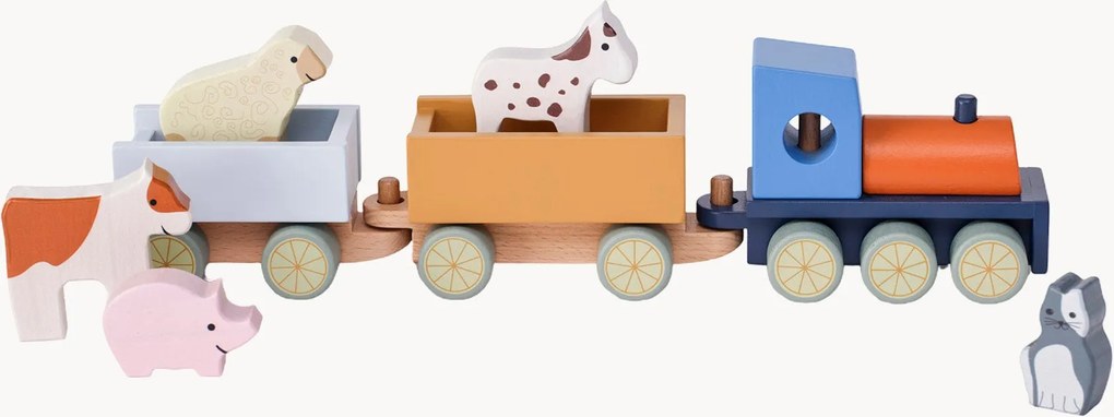 Conjunto de brincar com comboio de animais de quinta Aiden