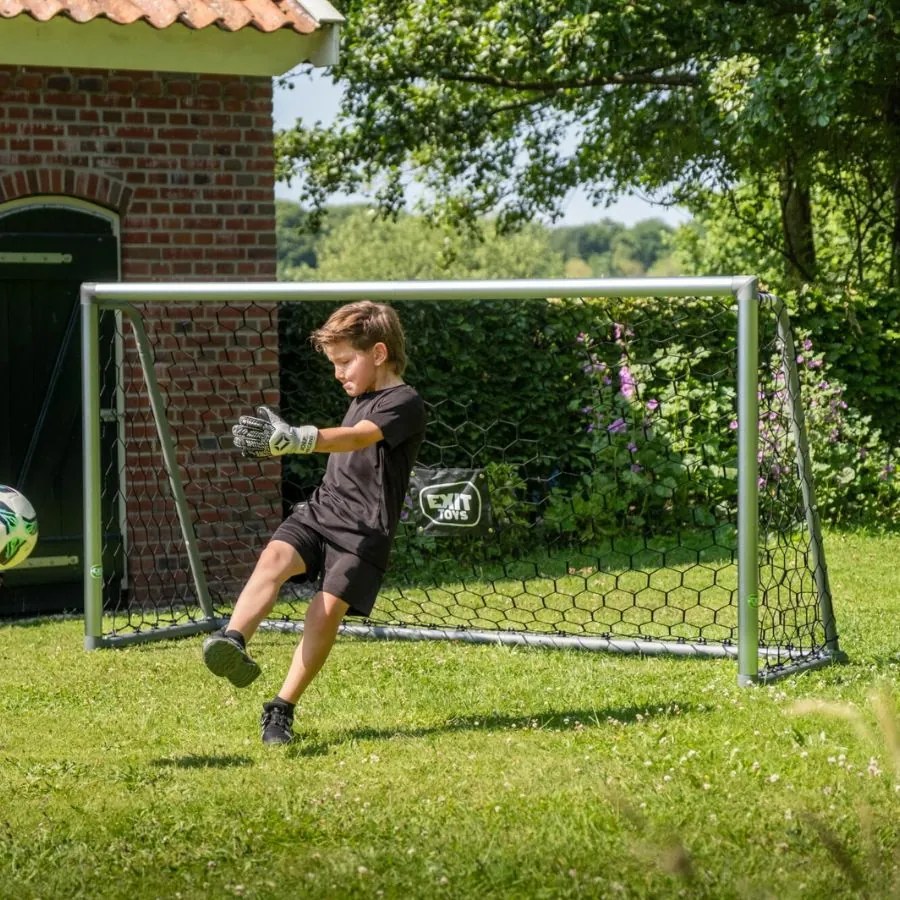 Baliza de futebol em alumínio Scala 220 x 120 cm – prateada