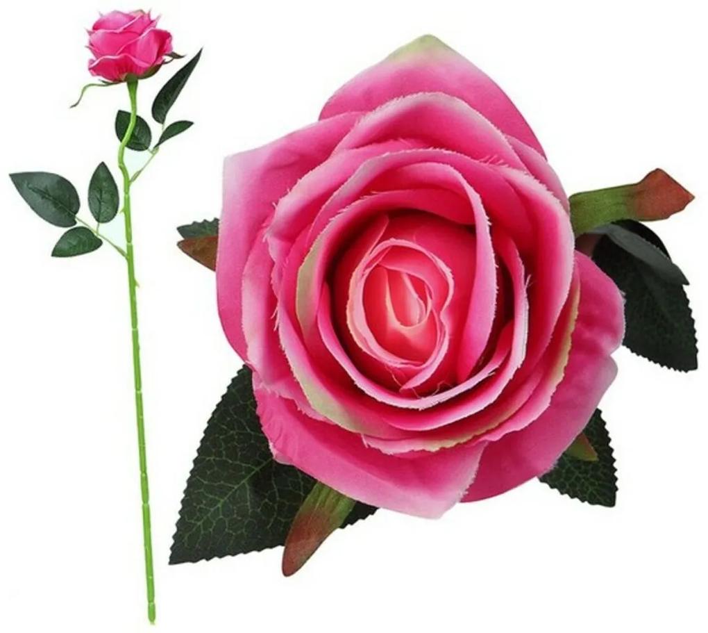 Flor Decorativa Cor de rosa 113472 (50 Cm) - Vermelho