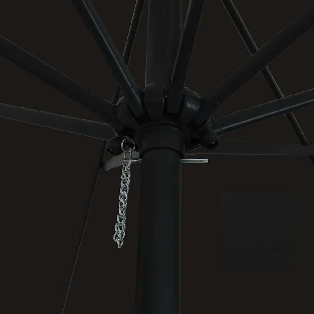 Parasol ø395 x 245 cm Preto