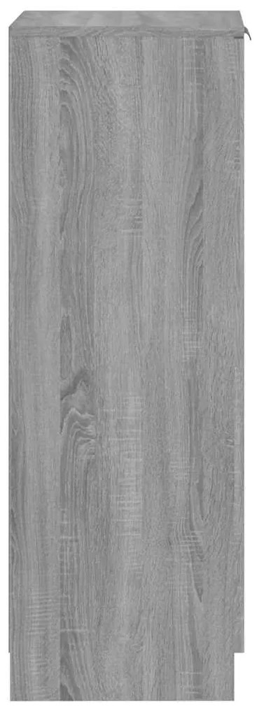 Sapateira 30x35x100 cm derivados de madeira sonoma cinza