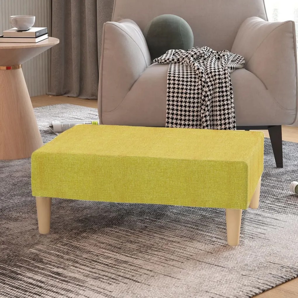 vidaXL Apoio de pés tecido 78x56x32 verde