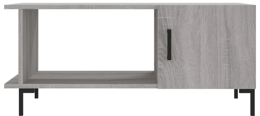 Mesa de centro 90x50x40 cm derivados de madeira cinzento sonoma