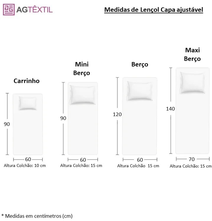 Lençol de Baixo Algodão Colors