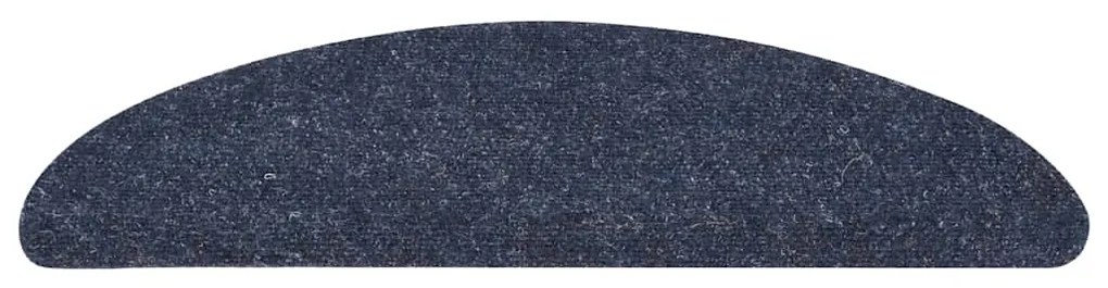 Tapetes de escada adesivos 30 pcs 56x17x3 cm azul