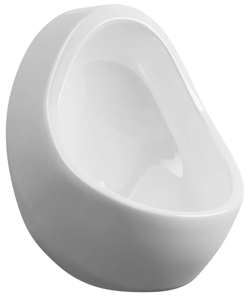 Urinol de parede com válvula de descarga cerâmica branco
