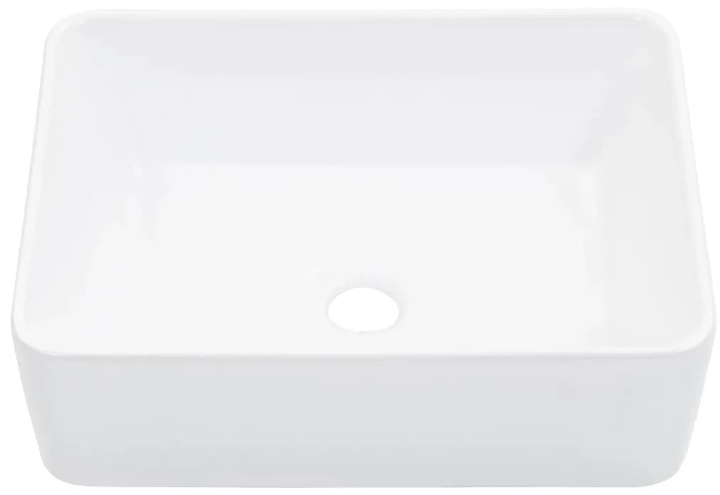 Lavatório 40x30x13 cm cerâmica branco