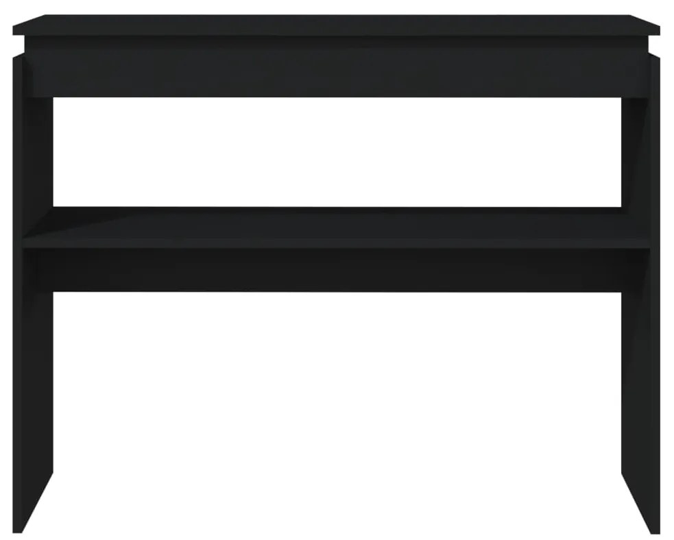 Mesa consola 102x30x80 cm derivados de madeira preto