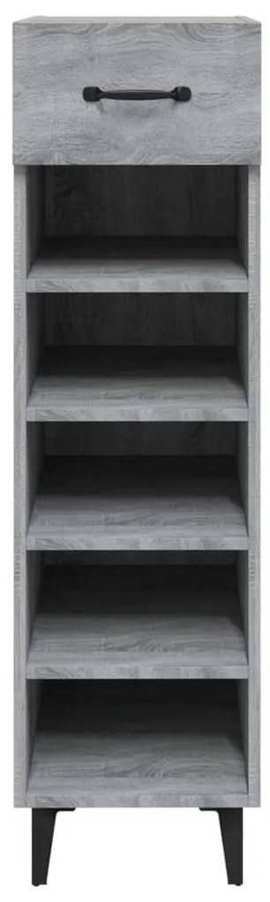 Sapateira 30x35x105 cm derivados de madeira cinzento sonoma