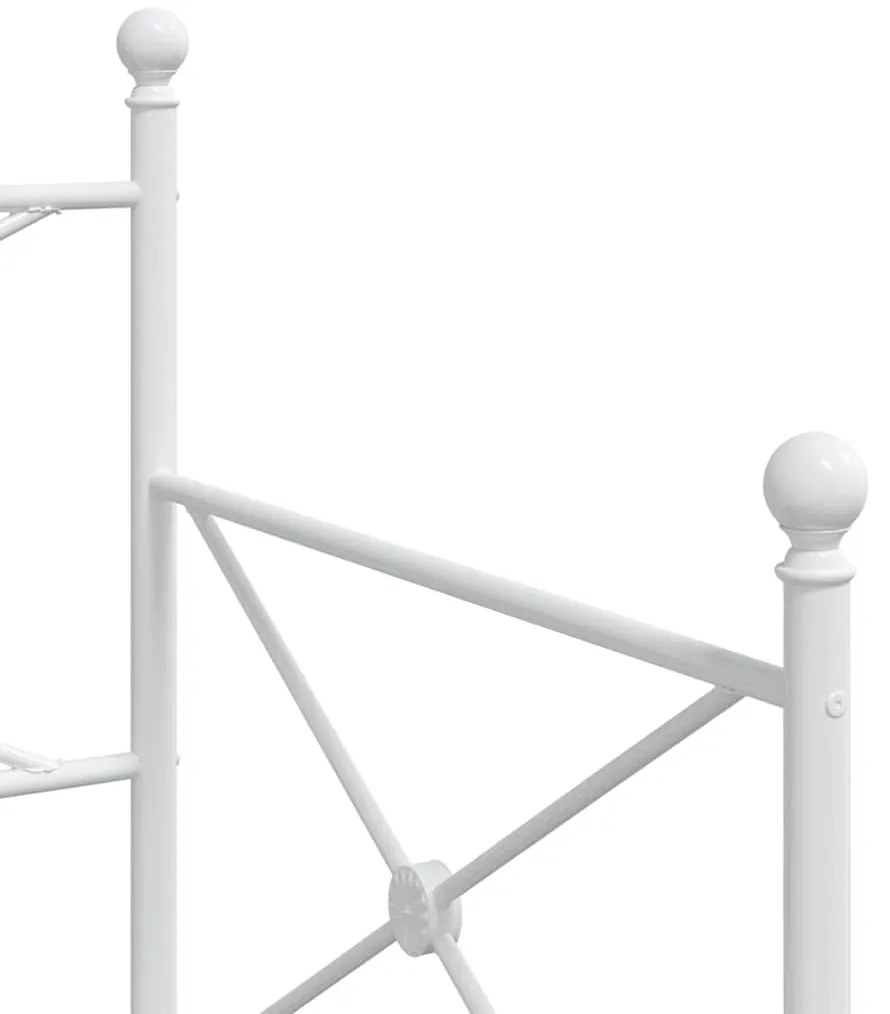 Cama de dia com gavetão sem colchão 80x200 cm aço branco