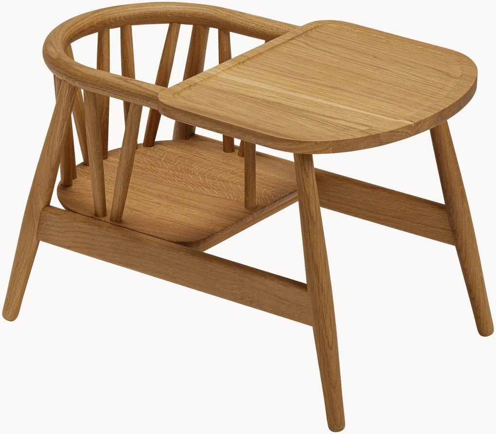 Cadeira para crianças em madeira de carvalho artesanal Smilla