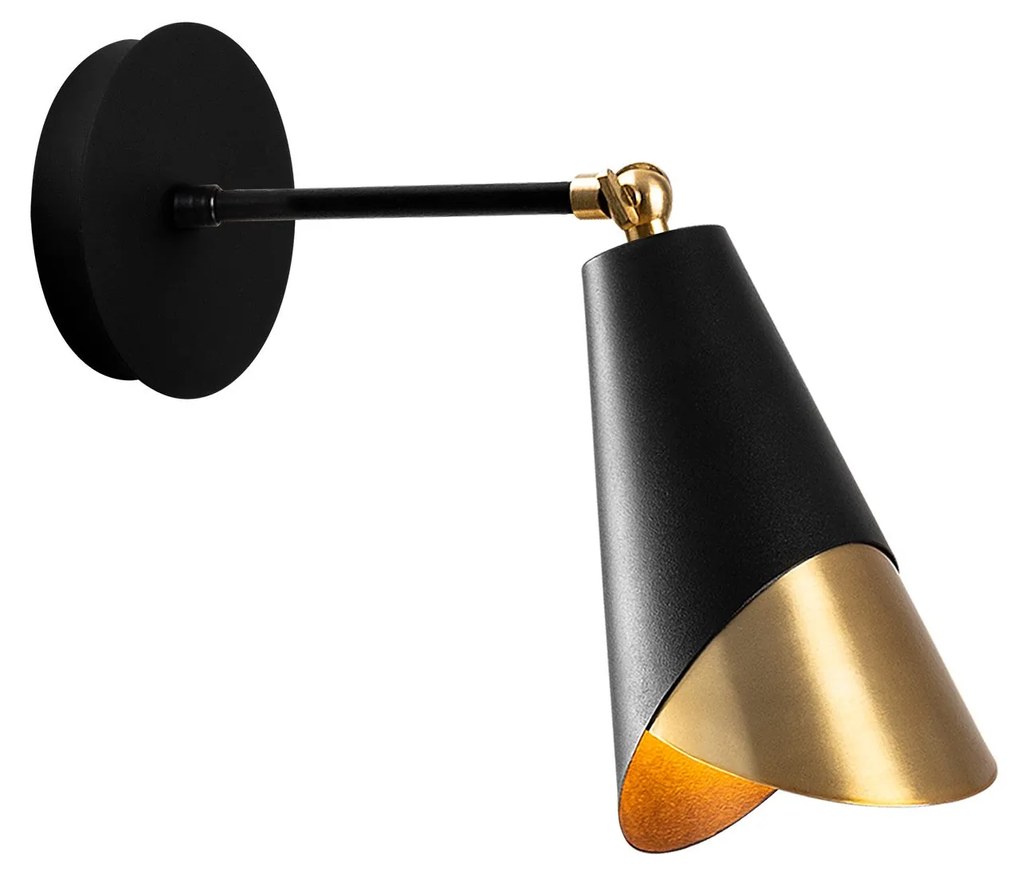 Candeeiro de Parede Pacman – Preto – 14 x 35 cm