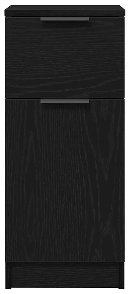 Aparador Carvalho Preto 30x30x70 cm MDF