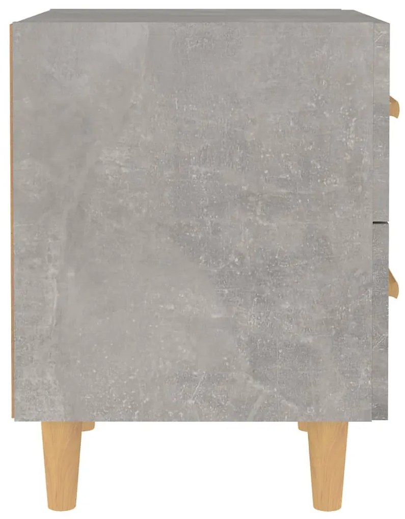 Mesa de cabeceira 40x35x47,5 cm cinzento cimento