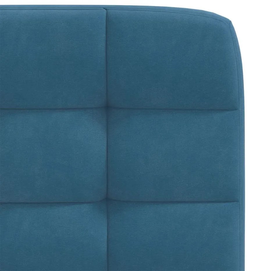 Cadeiras de jantar 6 pcs veludo azul
