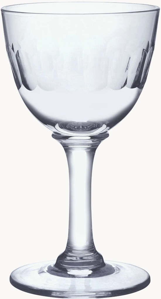 Copos de licor em cristal artesanal Lens, conjunto de 6