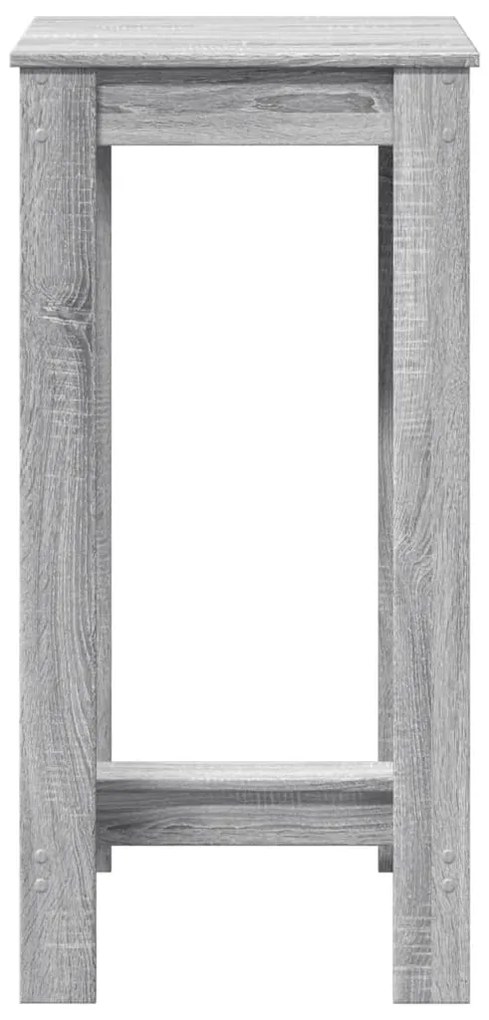 Mesa de bar 51x50x103,5 cm derivados de madeira cinzento sonoma