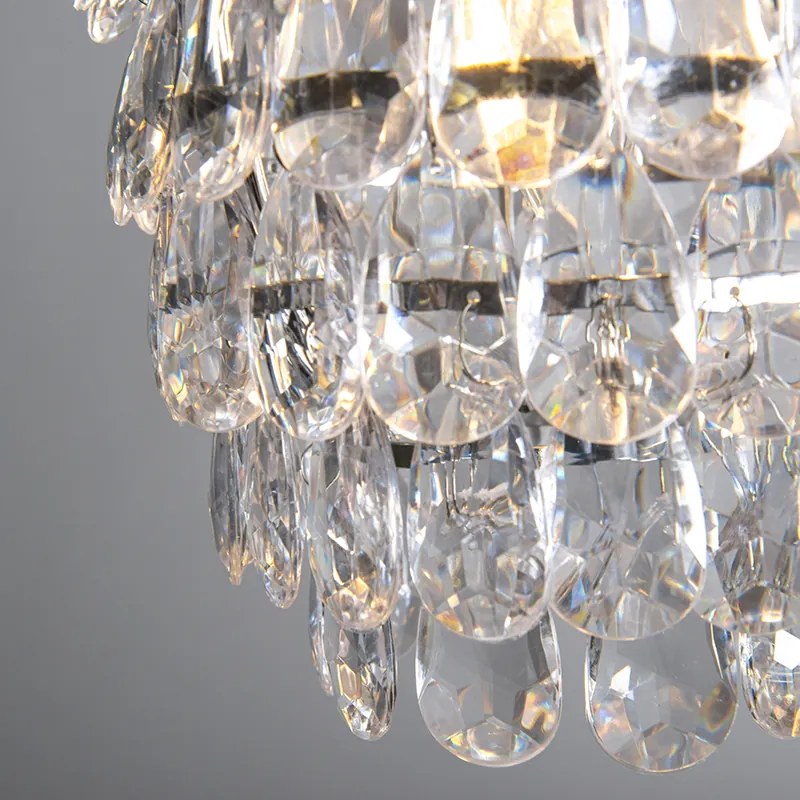 Candeeiro de suspensão Art Déco em aço 19 cm regulável - Bling Art Deco