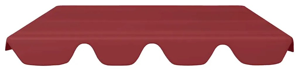 Toldo suplente p/ baloiço de jardim vermelho tinto