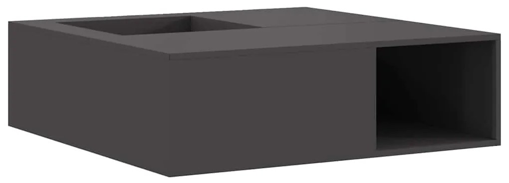 Fogueira vidaXL com armazenamento de toras Preto 100x100x30 cm Aço