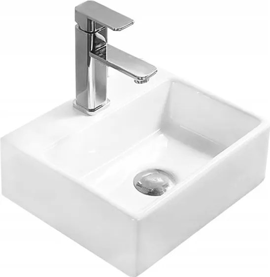 Mexen Mini lavatório de pousar 33 x 29 cm, branco - 21093300