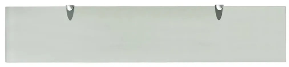 Prateleiras flutuantes 2 pcs vidro 100x20 cm 8 mm