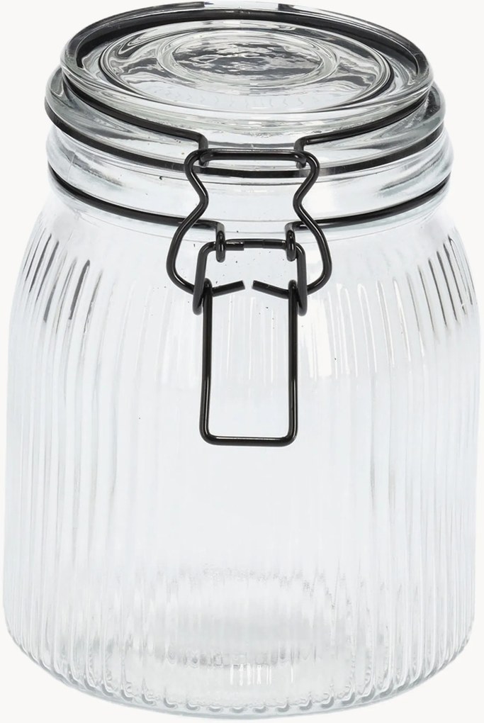 Frascos de arrumação em vidro com fecho de mola Tidy, conjunto de 12