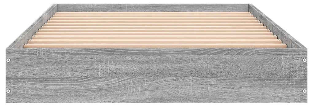 Estrutura cama 90x200 cm derivados de madeira cinzento sonoma