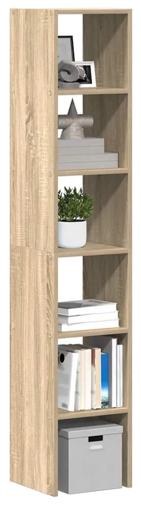 vidaXL Estantes 2 pcs empilháveis 30x30x80 cm derivados madeira sonoma