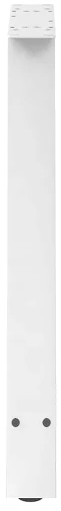 Pés para mesa de jantar em formato A, 2 peças, branco, 80x (72-73) cm,