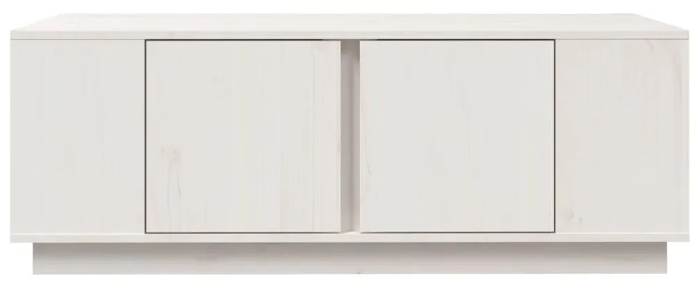 Mesa de centro 110x50x40 cm pinho maciço branco