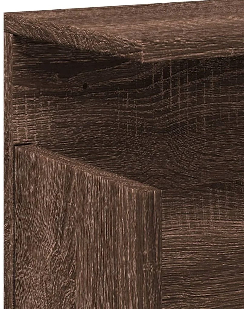 Armário de parede 60x20x30 cm deriv. madeira carvalho castanho