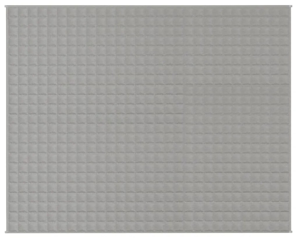 Manta pesada 15 kg 235x290 cm tecido cinzento