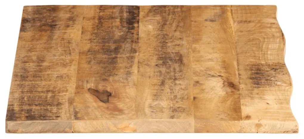 Tampo de mesa c/ borda viva 90x60x2,5cm mangueira áspera maciça