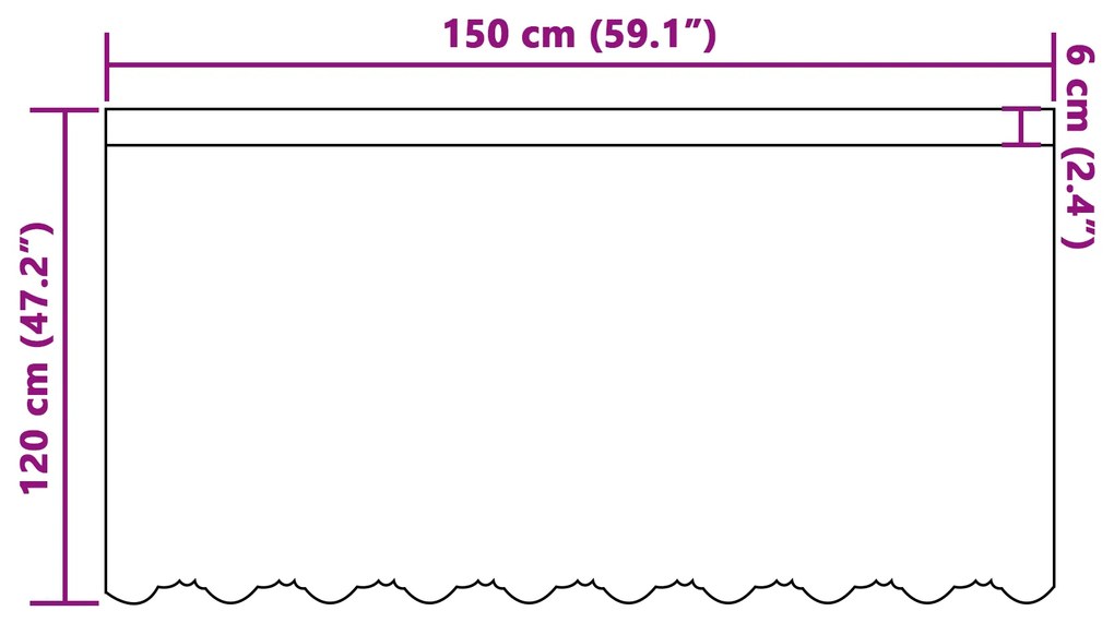 Cortina de Renda com cortinas Floral Branco 150 x 120 cm Poliéster