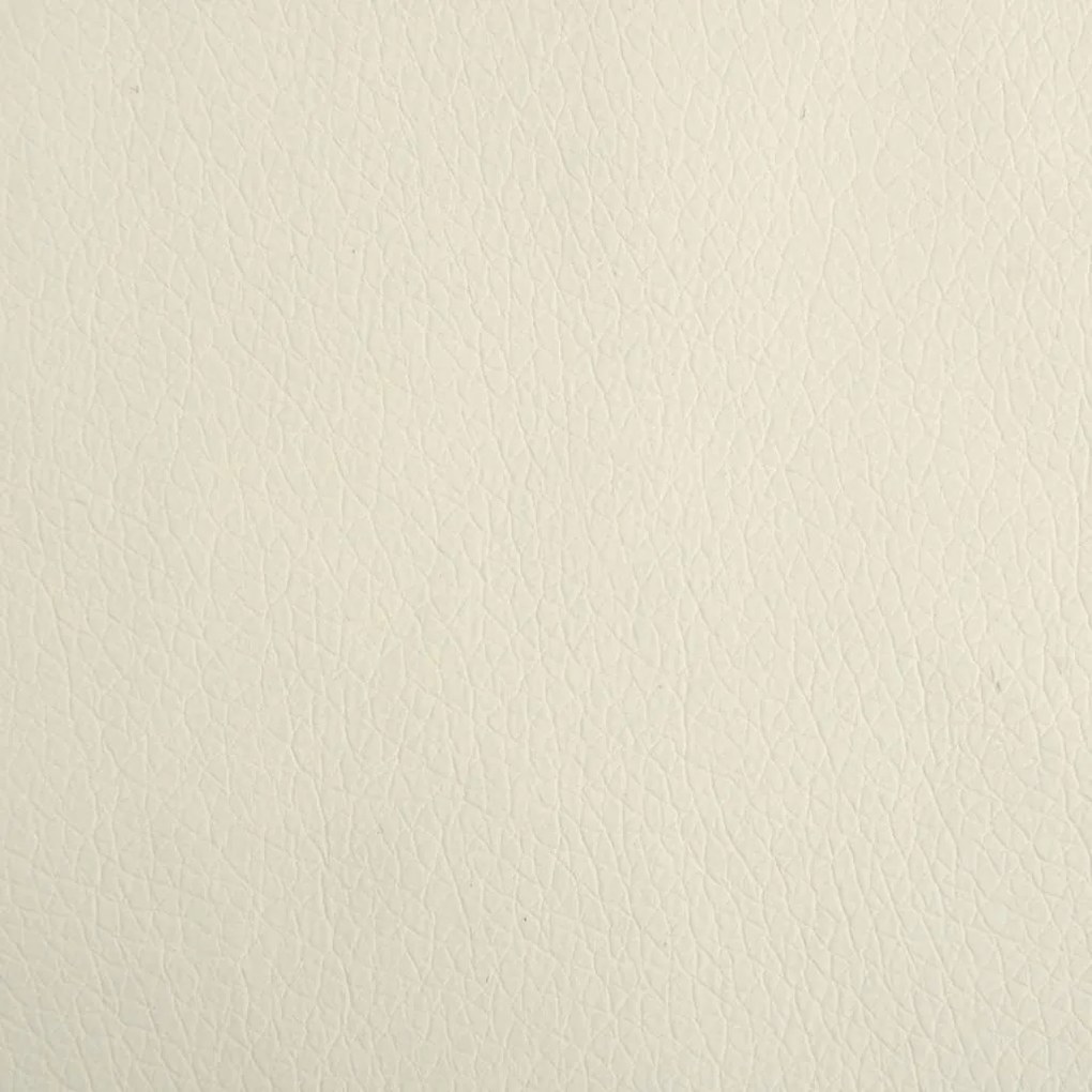 Cama para cães 60x40x30 cm couro artificial cor creme